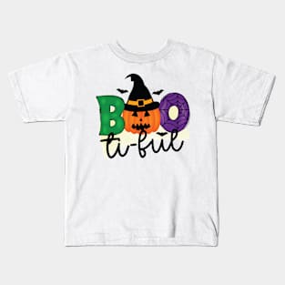 Boo-tiful - Happy Halloween Kids T-Shirt